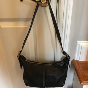 Coach Mini Hobo Black Leather Purse